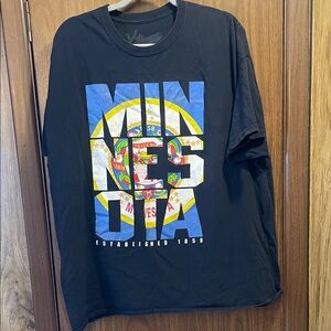 Black Minnesota Graphic Tee